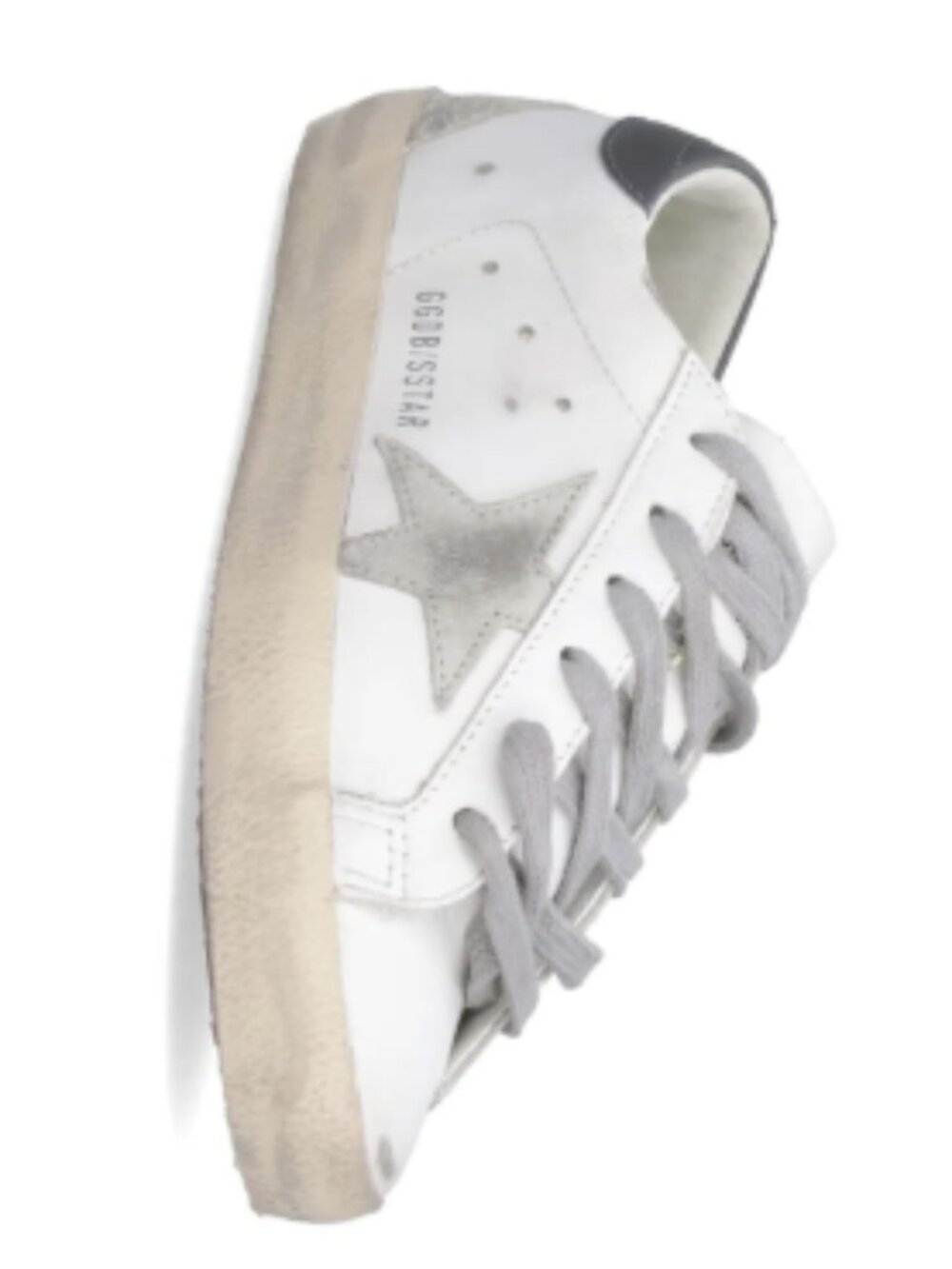 NWT Golden Goose Super-Star Sneakers White Silver Gray | Size 38 | NWT - Picture 3 of 5